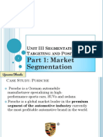 Part 1: Market Segmentation: U Iii S, T P