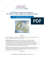 Short Fiber Reinforced Composite The Effect of Fiber Length and Volume Fraction