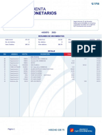 Depósitos Monetarios: Estado de Cuenta