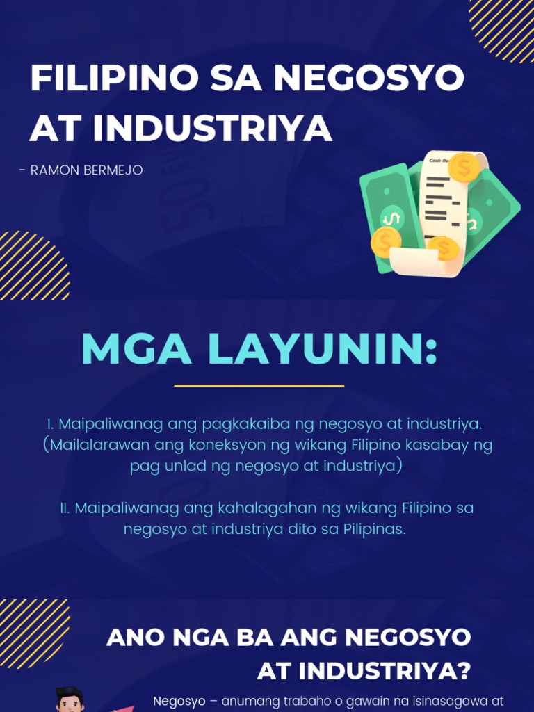 Filipino Sa Negosyo at Industriya | PDF