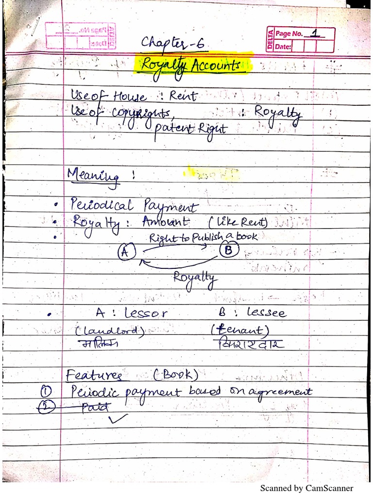 Royalty Accounts PDF