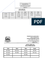 Jadwal Piket Kia Okt