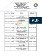 Rundown Inaugurasi 2020