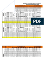 Jadwal Pelajaran SM Genap Tapel 2223