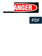 Blank Danger Sign