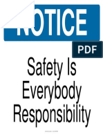 Safety Is Everybody Responsibility