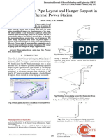 Design of Steam Pipe Layout and Hanger Support