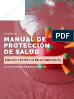 Manual Proteccion de Salud Del Equipo Artistico en Audiovisual COVID-19 Red