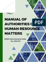 Manual of Authorities On HR Matters