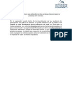 Análisis de La Postura Que Debe Abordar Las Partes y El Juez