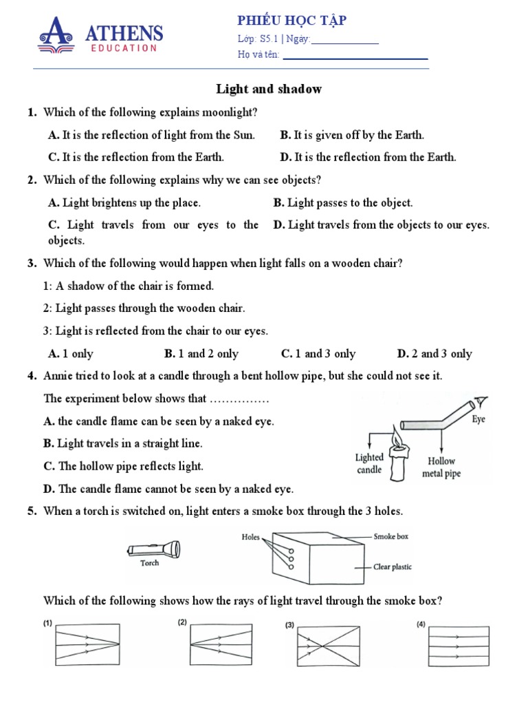 Light Revision Pdf Light Solar Eclipse