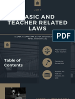 Basic and Teacher Related Laws