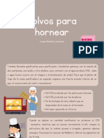 Polvos para hornear: reacciones y tipos