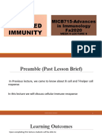 Cell Mediated Immunity-Week 9