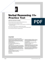 Bond Verbal Reasoning 11+ Practice Test