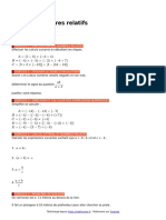 Nombres Relatifs Exercices de Maths en 4eme Corriges en PDF