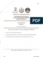TRIAL MATE PMR 2011 Perak Paper 1