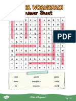 Day 5 - Wordsearch Answer Sheet