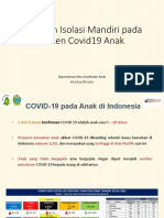 Panduan Isolasi Mandiri Pada Pasien Covid19 Anak