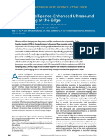 Artificial-Intelligence-Enhanced Ultrasound Flow Imaging at The Edge