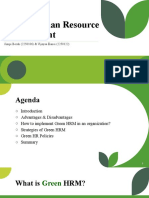 Green Human Resource Management HR