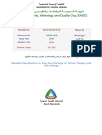 Saudi Standards, Metrology and Quality Org. (SASO) : SASO-ASTM-A126 Standard No