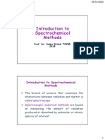 Introduction To Spectrochemical Methods