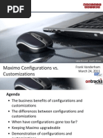 Maximo Configuration Customization Best Practices