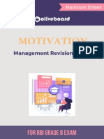 Management Motivation Revision Sheet