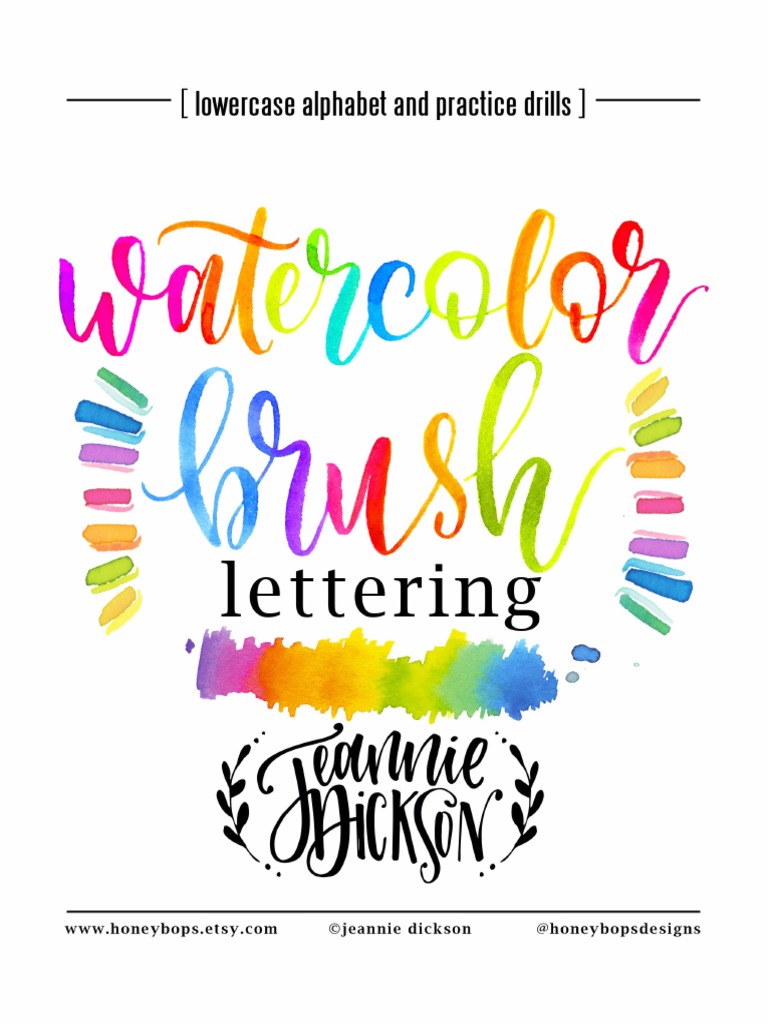 Brush Lettering by JeannieDickson | PDF