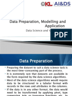 Data Preparation, Modelling, Application