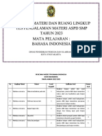 Ruang Lingkup Materi TPM ASPD 2023 B.indonesia