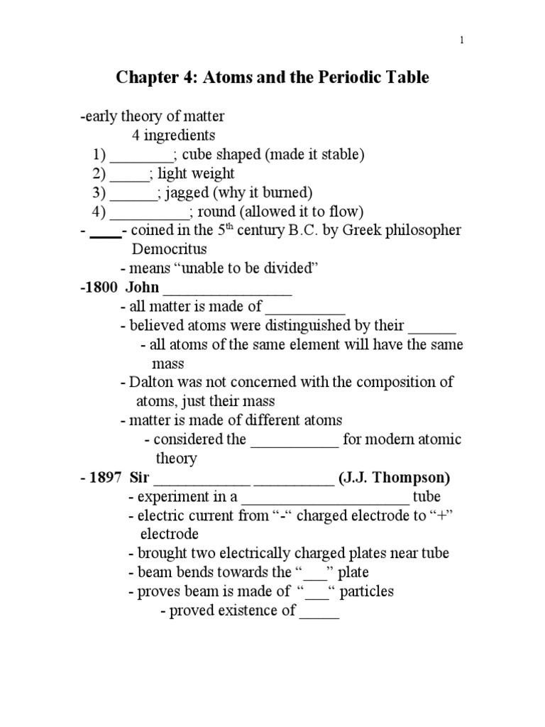 Understanding Atoms and the Periodic Table | PDF | Periodic Table ...
