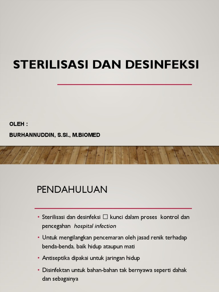 Sterilisasi Dan Desinfeksi | PDF