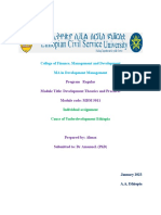 College of Finance, Management and Development MA in Development Management