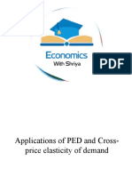 EWS - Applications of PED and Cross-Price Elasticity of Demand
