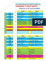 Fixture Futbol Femenino y Voley Mixto ...... Final