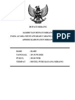 Pointer Bupati Pada Muscab Apdesi Iv 29 Juni 2022