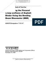 Determining The Flexural Creep Stiffness of Asphalt Binder Using The Bending Beam Rheometer (BBR)