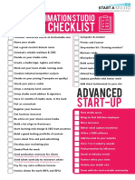 Start A Studio Checklist