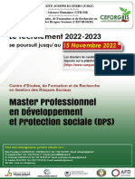 Ceforgris Recrutement 2022-2023 Lmaster Developpement Et Protection Sociale