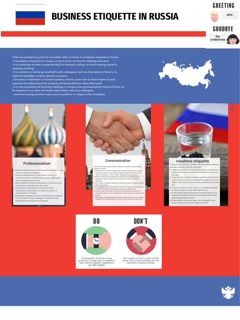 Business Etiquette Essentials in Russia | PDF | Etiquette
