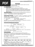 Computer - Science - Notes - CH04 - Pointers Notes