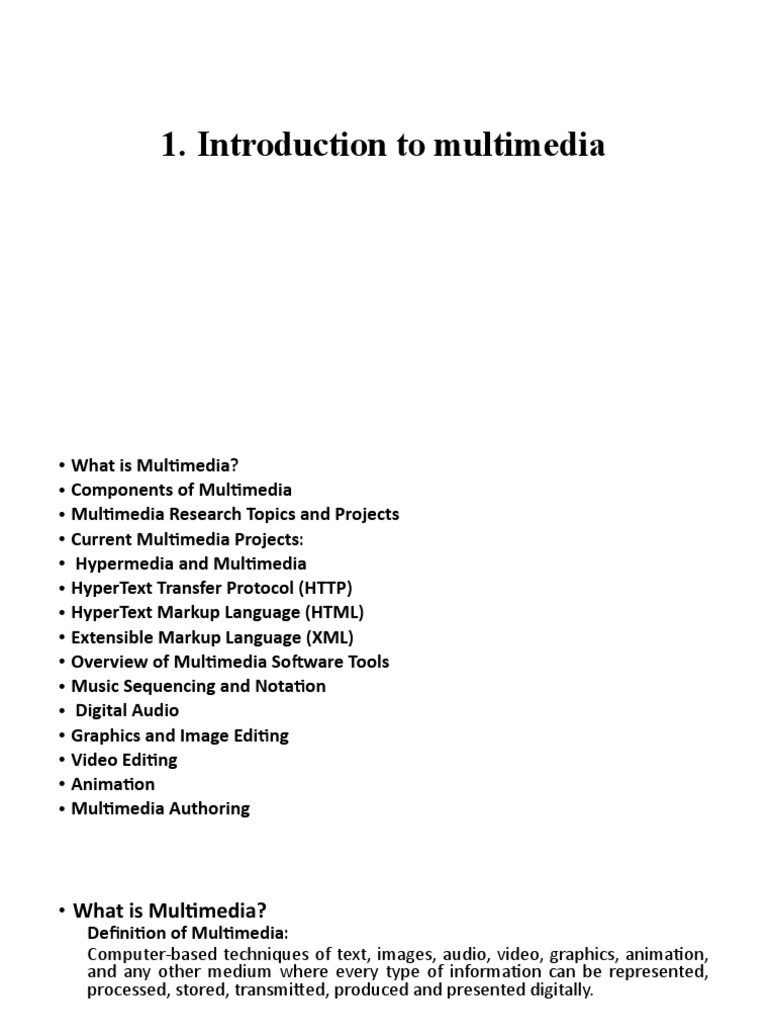Understanding Multimedia and Its Tools | PDF | Html | Html Element