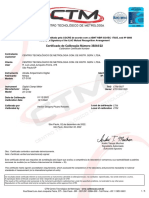 CTM-0927 Certificado de Calibração