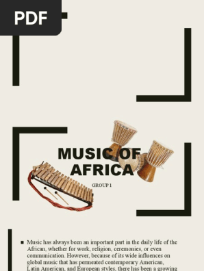 Music of Africa PDF String Instruments Musical Instruments