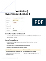 Bank Reconciliation Synchronous Lecture 1-1