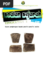 Sejarah Tingkatan 1 Bab 1-5 Latihan