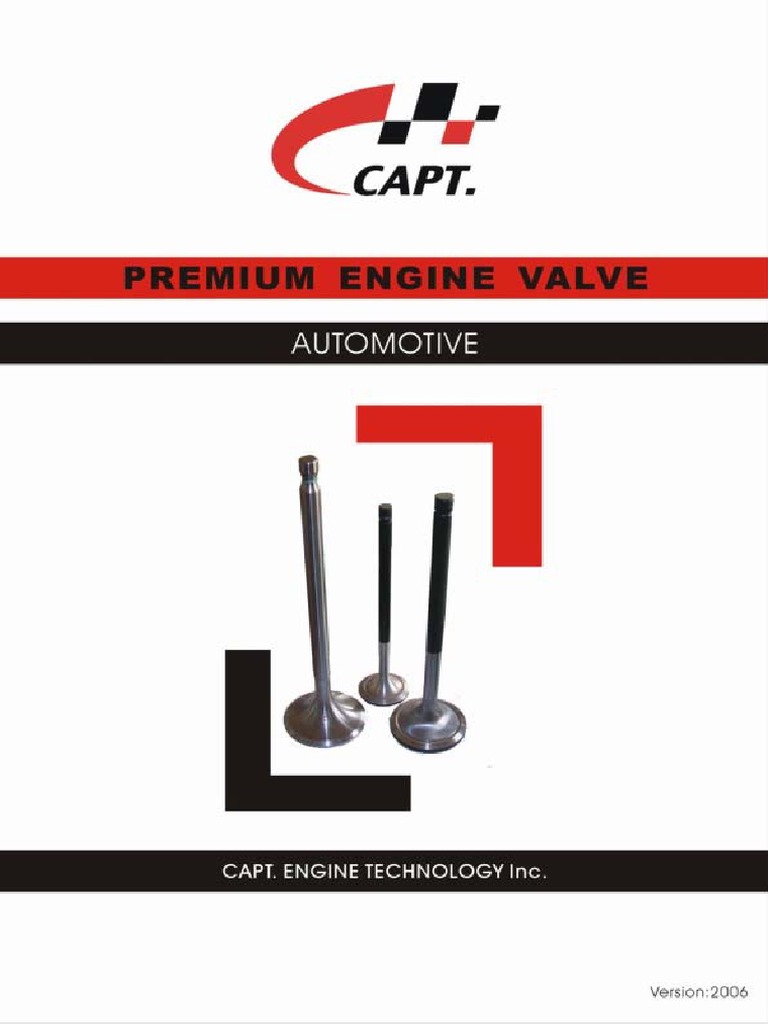 Premium Engine Valve Specifications | PDF | Valve | Steel