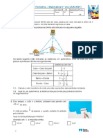 Avaliação Matemática 5o Ano